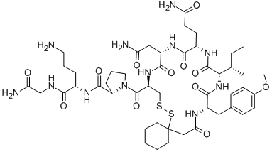(D(CH2)51,TYR(ME)2,ORN8)-OXYTOCIN, 77327-45-8, 结构式