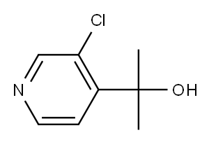 2-(3-氯-4-吡啶基)-2-丙醇, 77332-83-3, 结构式