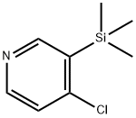 4-クロロ-3-(トリメチルシリル)ピリジン 化学構造式