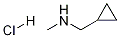 Cyclopropylmethyl-methyl-amine hydrochloride 化学構造式