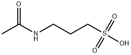 3-(acetylamino)propanesulphonic acid Struktur