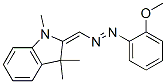 2,3-Dihydro-2-[[(2-methoxyphenyl)azo]methylene]-1,3,3-trimethyl-1H-indole 结构式
