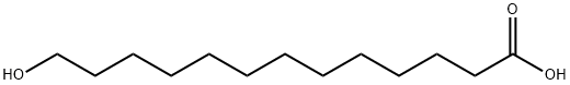 13-ヒドロキシトリデカン酸 化学構造式