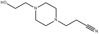 1-Piperazinepropanenitrile,4-(2-hydroxyethyl)-(9CI) 结构式