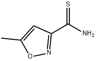 5-メチルイソオキサゾール-3-カルボチオアミド 化学構造式