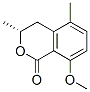 (R)-3,4-ジヒドロ-8-メトキシ-3,5-ジメチルイソクマリン 化学構造式