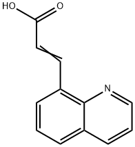 3-QUINOLIN-8-YLACRYLIC ACID 化学構造式