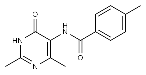 Benzamide, N-(1,4-dihydro-2,6-dimethyl-4-oxo-5-pyrimidinyl)-4-methyl- (9CI) Structure