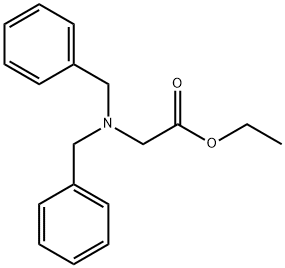 N,N-ジベンジルグリシンエチル 化学構造式