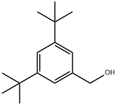 3,5-ジ-tert-ブチルベンジル アルコール 化学構造式