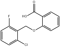 2-[(2-chloro-6-fluorobenzyl)oxy]benzoic acid Structure