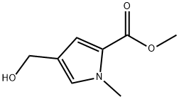 1H-Pyrrole-2-carboxylicacid,4-(hydroxymethyl)-1-methyl-,methylester(9CI),773871-57-1,结构式