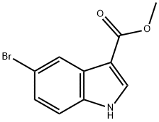 5-ブロモ-1H-インドール-3-カルボン酸メチル 化学構造式