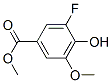 Benzoic acid, 3-fluoro-4-hydroxy-5-methoxy-, methyl ester (9CI) Struktur