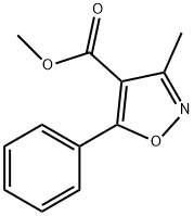 3-甲基-5-苯基异恶唑-4-羧酸甲酯, 773876-11-2, 结构式