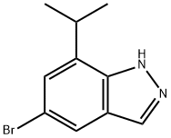 1H-Indazole, 5-broMo-7-(1-Methylethyl)- Structure