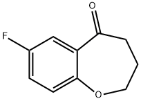 7-FLUORO-3,4-DIHYDRO-1-BENZOXEPIN-5(2H)-ONE Structure