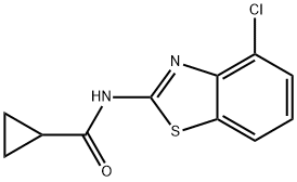 N-(4-CHLOROBENZO[D]THIAZOL-2-YL)CYCLOPROPANECARBOXAMIDE Struktur