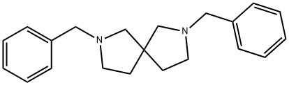 2,7-ジベンジル-2,7-ジアザスピロ[4.4]ノナン 化学構造式