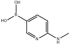 2-甲胺基-5-吡啶硼酸, 774170-15-9, 结构式