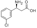 (S)-Β-(3-クロロフェニル)アラニン 化学構造式