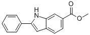 1H-INDOLE-6-CARBOXYLIC ACID, 2-PHENYL-, METHYL ESTER Structure