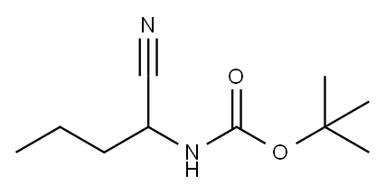 Carbamic acid, (1-cyanobutyl)-, 1,1-dimethylethyl ester (9CI) Struktur