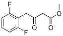 Benzenebutanoic acid, 2,6-difluoro-b-oxo-, Methyl ester Struktur