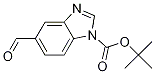 5-甲酰基-1H-苯并[D]咪唑-1-羧酸叔丁酯 结构式