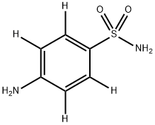 スルファニルアミド-D4 HYDROCHLORIDE 化学構造式