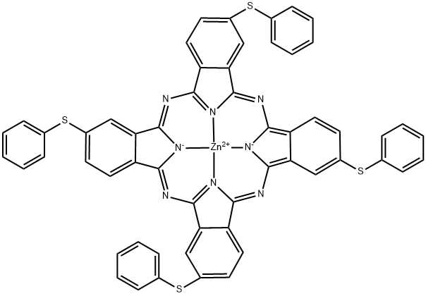 ZINC 2 9 16 23-TETRAKIS(PHENYLTHIO)-29H& Structure