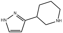 Piperidine, 3-(1H-pyrazol-3-yl)- (9CI) Struktur