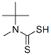 Carbamodithioic acid, (1,1-dimethylethyl)methyl- (9CI) Struktur