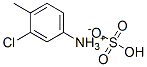 3-chloro-4-methylanilinium hydrogen sulphate Structure