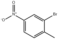 2-ブロモ-4-ニトロトルエン 化学構造式