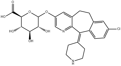 3-Hydroxy Desloratadine b-D-Glucuronide Structure