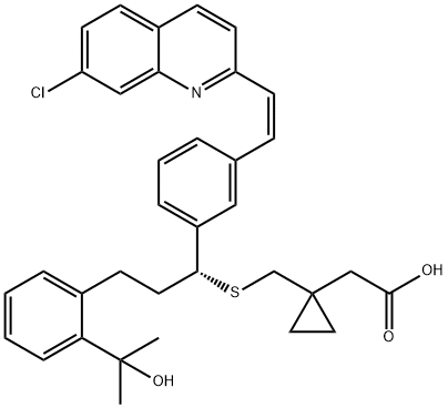 孟鲁司特钠杂质G, 774538-96-4, 结构式