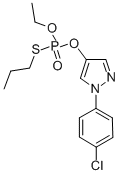 （ＲＳ）－［Ｏ－１－（４－クロロフェニル）ピラゾール－４－イルＯ－エチルＳ－プロピルホスホロチオアート］ 化学構造式