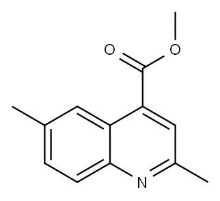 4-Quinolinecarboxylicacid,2,6-dimethyl-,methylester(9CI) Structure