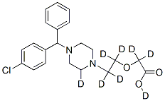 西替利嗪-D8,774596-22-4,结构式