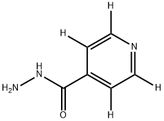 イソニコチノイル‐D4‐ヒドラジド 化学構造式