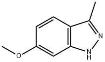 6-メトキシ-3-メチル-1H-インダゾール 化学構造式