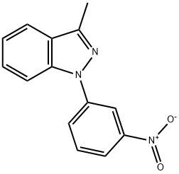 3-METHYL-1-(3-NITRO-PHENYL)-1H-INDAZOLE Struktur
