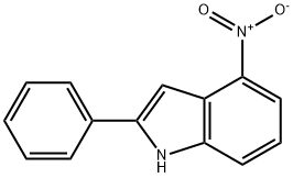 2-フェニル-4-ニトロ-7-クロロ-1H-インドール 化学構造式