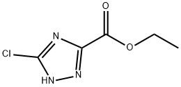 5-氯-1H-1,2,4-三唑-3-甲酸乙酯 结构式