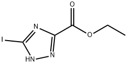 5-碘-1H-1,2,4-三氮唑-3-羧酸乙酯, 774608-90-1, 结构式