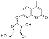 4-METHYLUMBELLIFERYL ALPHA-L-ARABINOFURANOSIDE Struktur