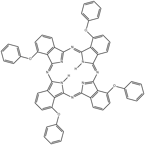1,,8,15,22-四苯氧基-29H,31H-酚菁 结构式