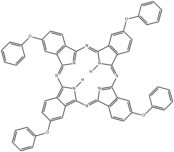 2,9,16,23-TETRAPHENOXY-29H,31H-PHTHALOCYANINE Structure