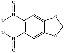 5,6-ジニトロ-1,3-ベンゾジオキソール 化学構造式